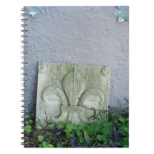 Fleur de Lis Spiral Notebook