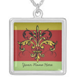 Fleur de lis Xmas necklace