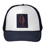 Flint knife, late stone age mesh hat