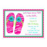 Flip Flops Birthday  Invitations