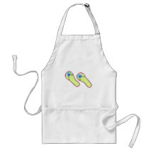 Flip Flops Peace Sign Apron