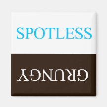 "FLIPPERS" SPOTLESS GRUNGY DISHWASHER MAGNET