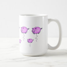 Floating Pigs Coffee Mug