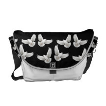 Flock of White Doves Rickshaw Messenger Bag