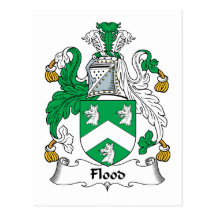 Flood Family Crest Post Card