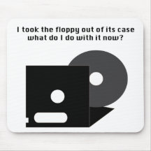 Floppy Disc Funnies Mouse Mat
