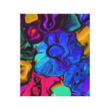 Flora Art Stretched Canvas Print