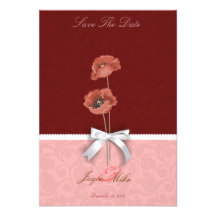 Flora Romance Lace Bridal Wedding Invitation card