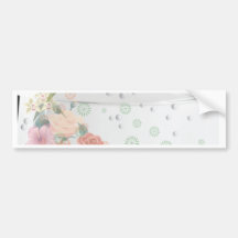 Floral Aquarium Bumper Sticker