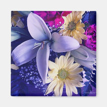 Floral Arrangement 313b Fridge Magnets