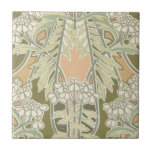 floral art nouveau lovely nature design tile