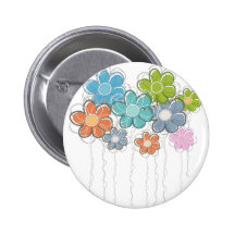 Floral Decor Button