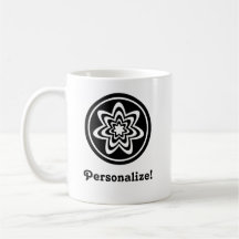 Floral Explosion Mug, Black