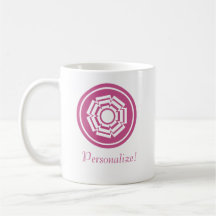 Floral Groove Mug, Magenta