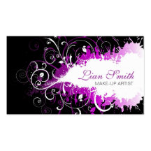 Floral Grunge Business Card