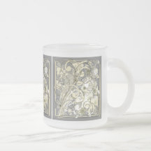 floral grunge mug