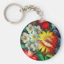 Floral Keychain