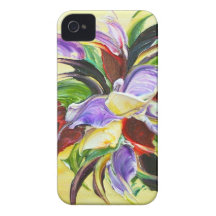 floral painting iPhone 4 case