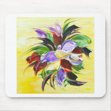 floral painting mousepad