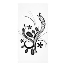 floral pattern photo cards
