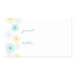 Floral Reflection Seating Place Card Business Cards