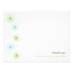 Floral Reflections Flat Note Card Personalised Announcement