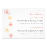 Floral Reflections Wedding Insert Card Announcements