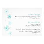 Floral Reflections Wedding Insert Card Personalized Invitations