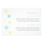 Floral Reflections Wedding Insert Card Custom Invitation