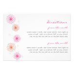 Floral Reflections Wedding Insert Card Invite