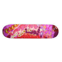 Floral  SWEET Heart 2 Skateboard