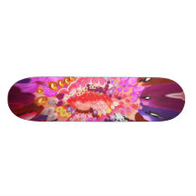 Floral  SWEET Heart Skateboard Deck