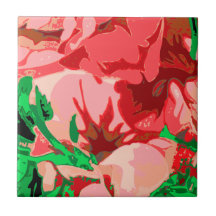 Floral tile pattern
