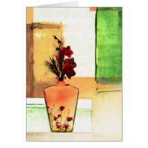 Floral Vase Card