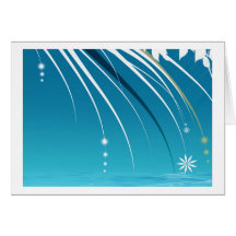 Florals - Aqua Card