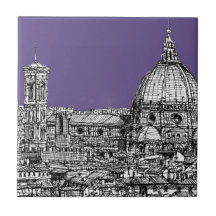 Florence duomo lilac purple tiles