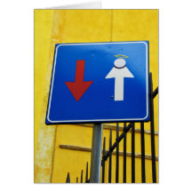 Florence Traffic Angel Greeting Cards