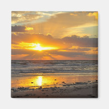 Florida Beach Scenic Sunrise Magnet