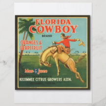 Florida Cowboy Flyer Design