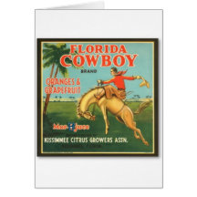 Florida Cowboy Greeting Card