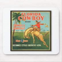 Florida Cowboy Mouse Mat