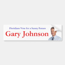 Floridians Vote for a Sunny Future Bumper Stickers