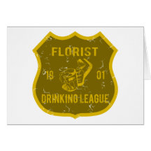 Florist Drinking League Cards