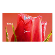 Florist - Pink Rose Business Cards
