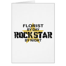 Florist Rock Star by Night Cards