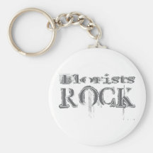 Florists Rock Keychain