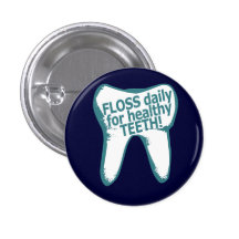 Floss daily for healthy teeth! pin