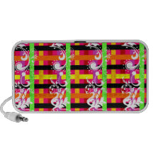 Flourish Pop Plaid iPod Speaker
