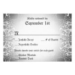 Flourish RSVP Bride & Groom Skeleton Dinner Cards