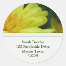 Flower Address Label Stickers